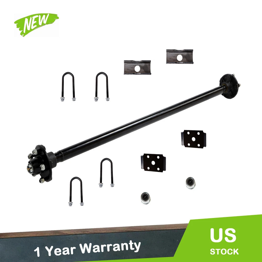 5 Lug Trailer Axle for 2000 lb Trailer (54" Hub Face Pitch)