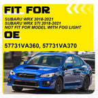 2X Front Fog Light Covers Bezel Grill for Subaru WRX STI (2018–2021)