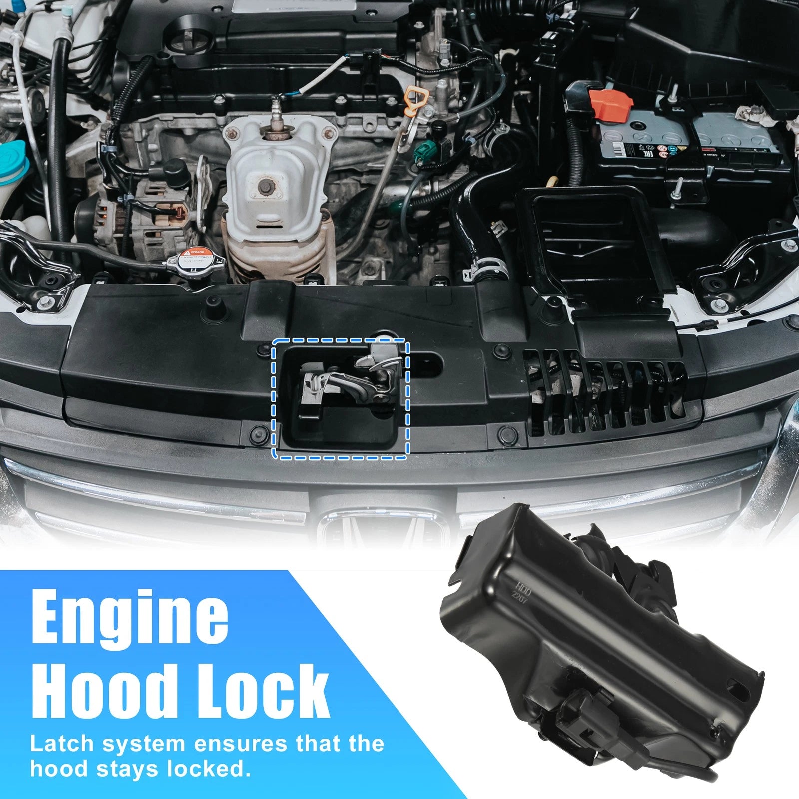 Hood Latch Lock for Lexus IS350 (2006–2015) 5351053061 Metal Black