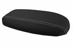 Leather Console Lid Armrest Cover for Ford Mustang (1994–2004) Beige Stitch