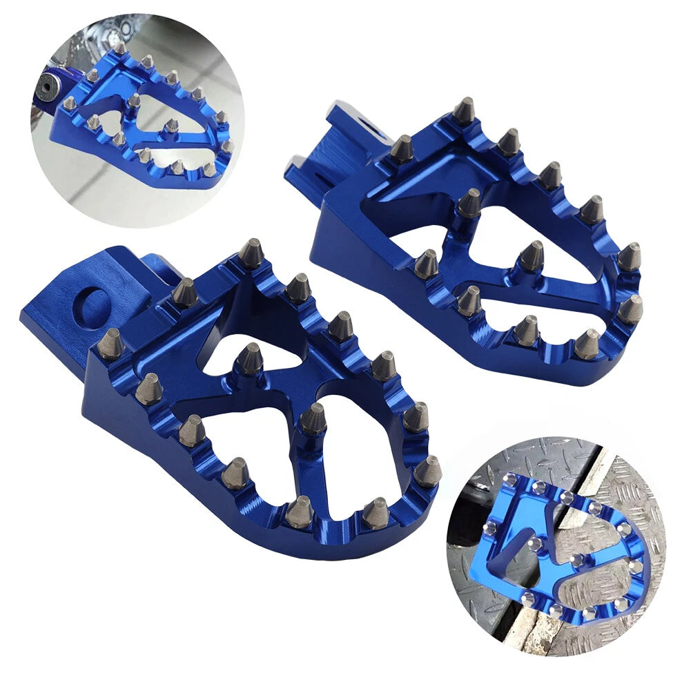 2X Footpegs for Yamaha YZ80 YZ125 YZ500 TTR90 TTR125 XT250 WR200 (1980–2023)