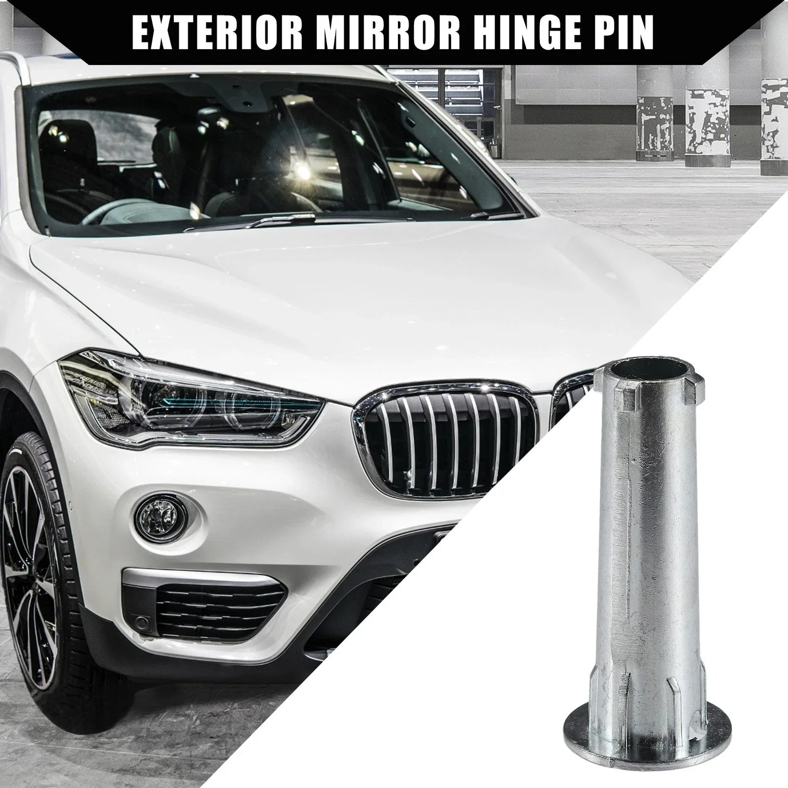 Exterior Mirror Hinge 1x for BMW X1 E84, X3 F25 Durable Silver Tone