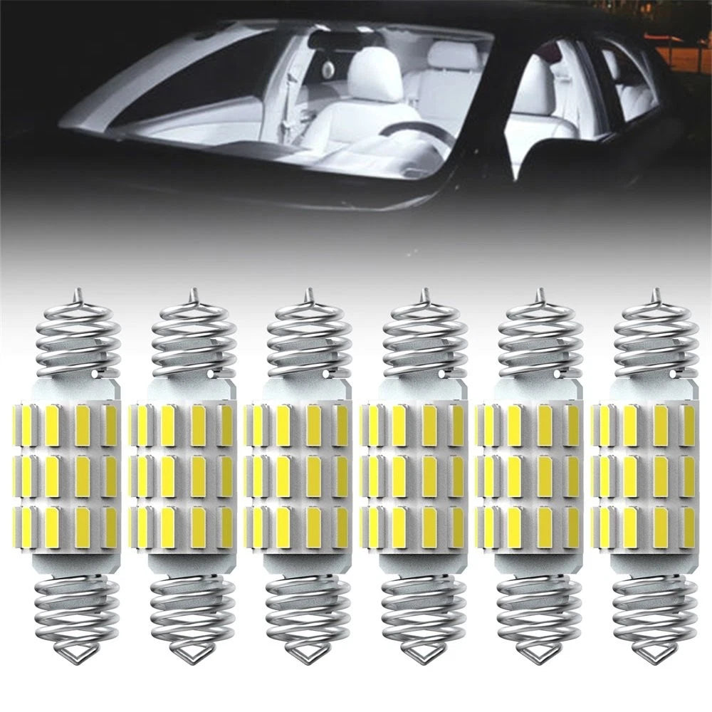 Set of 2 AUXITO 6418 6411 36MM LED License Plate Light Bulbs for BMW Audi (2010–2023)