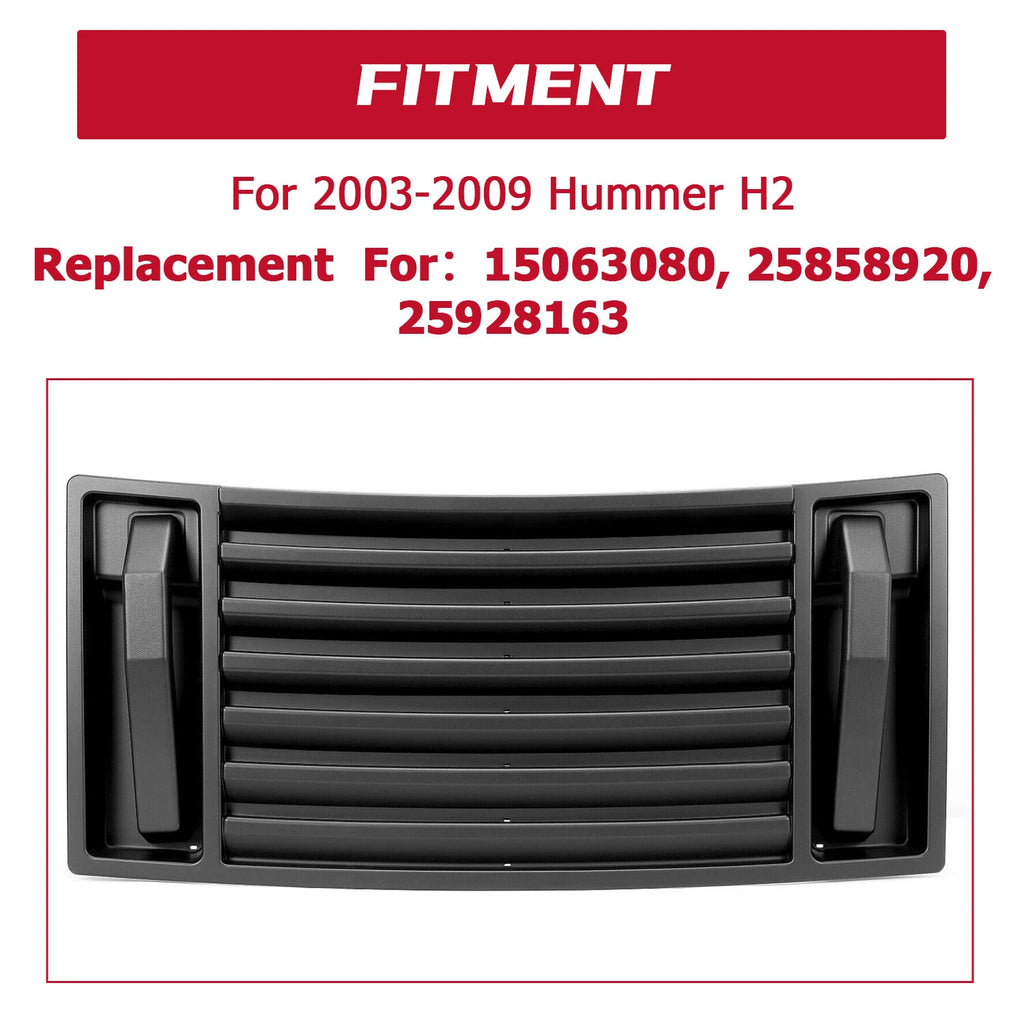 Front ABS Hood Vent Grille Panel Handles for Hummer H2 (2003–2009)