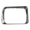 Replacement Chrome Passenger Side Head Light Door w/Single Rectangular Lamp