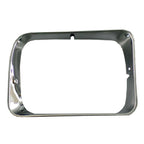 Replacement Chrome Passenger Side Head Light Door w/Single Rectangular Lamp