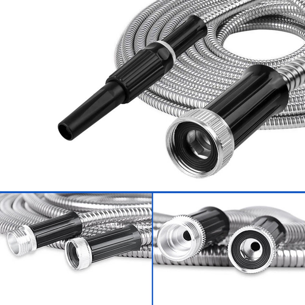 Flexible Stainless Steel Garden Hose 25/50/75/100FT
