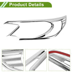 Pair Headlight Trim Bezel for Honda CR-V (2012–2014) Silver Tone