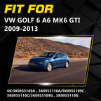 Pair of Headlight Washer Jet Spray Cover Caps for VW Golf 6 (2008–2013)