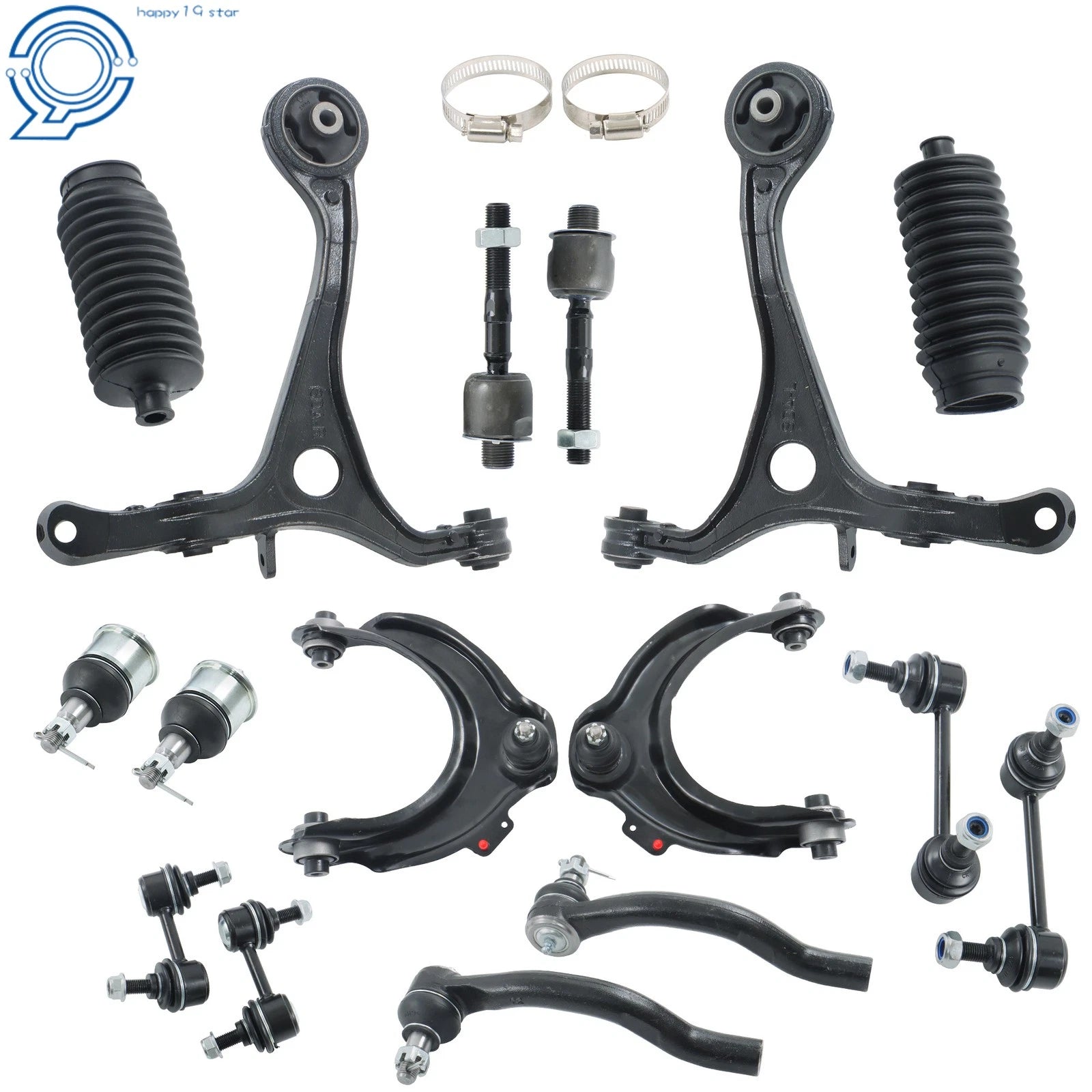 Front Lower Control Arm Ball Joint Tie Rods Sway Bar for Acura TL (2004–2006)
