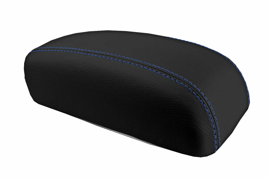 Console Lid Pull Over Cover for Hyundai Elantra (2007–2010) Blue Stitch