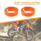 Front Fork Mud Scraper for KTM 125 250 300 350 450 500 EXC F SX SXF XC XCF (2004–2024)