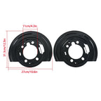 Set of 2 Rear Disc Brake Dust Shields for Hummer H2 (2003–2007)
