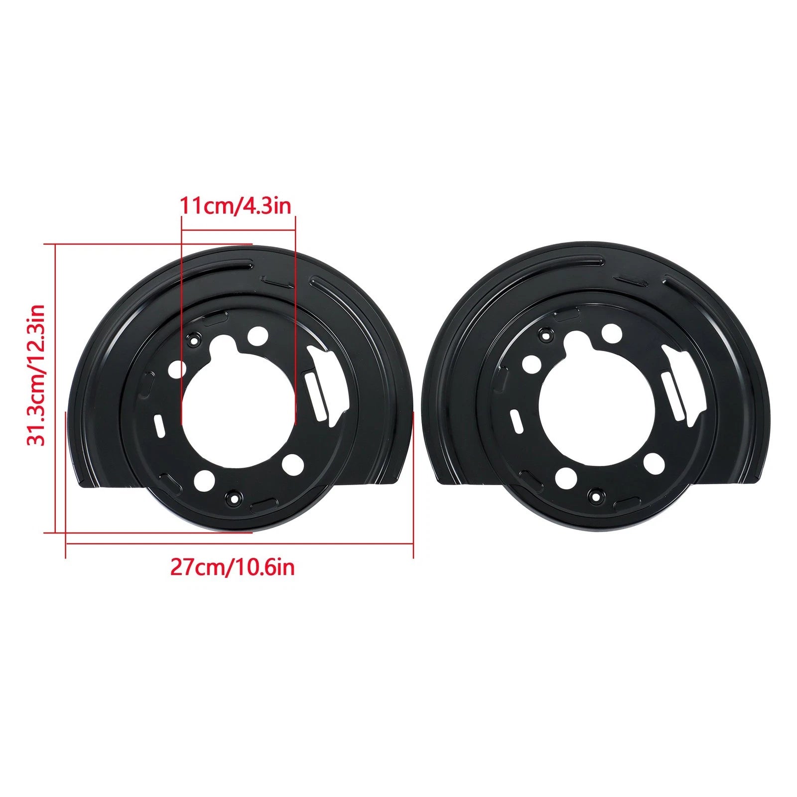 Set of 2 Rear Disc Brake Dust Shields for Hummer H2 (2003–2007)