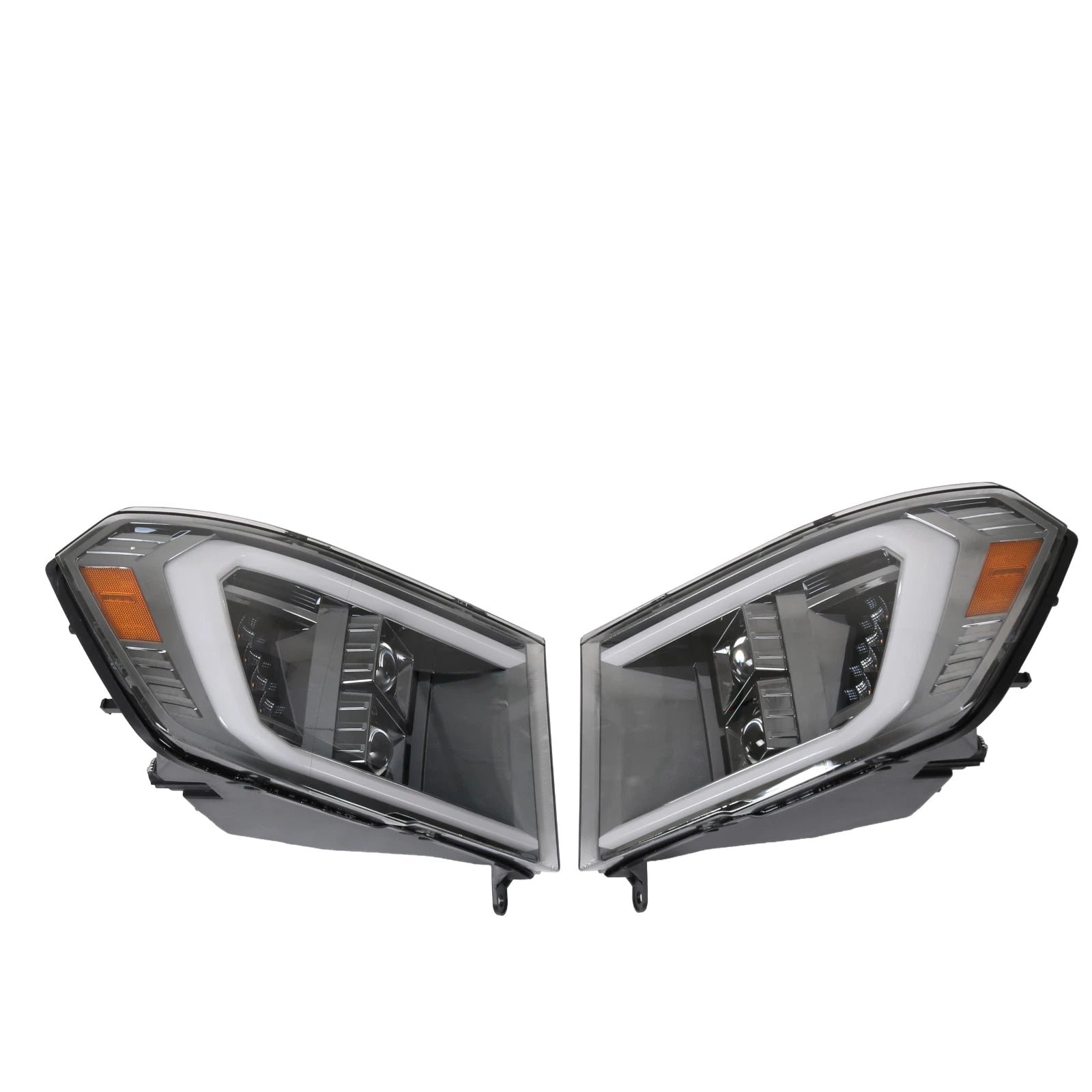 LED Strip Bar Projector Headlights for Dodge Ram 1500 2500 (2009-2018)