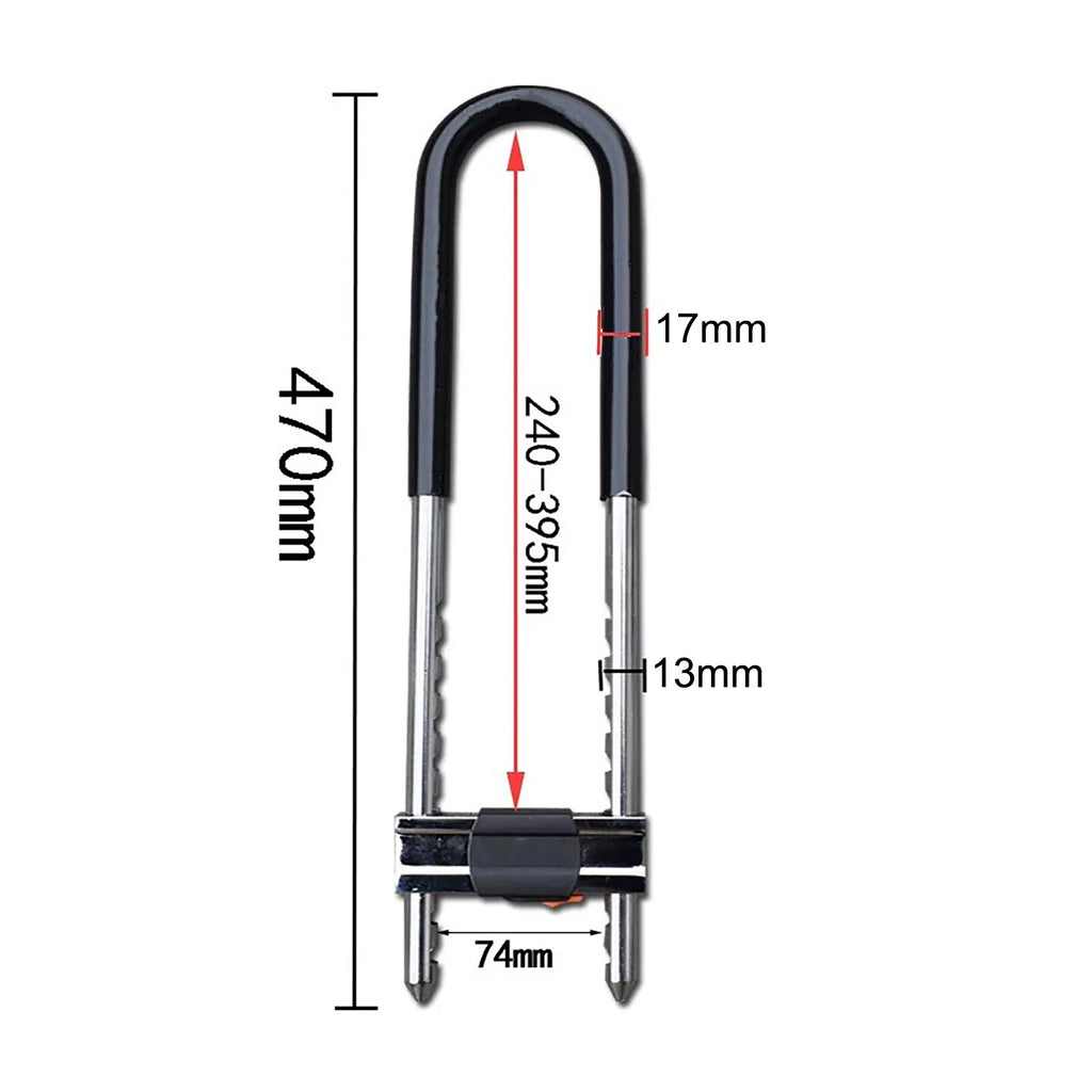 Strong Security U-Lock D-Lock for Motorbike Motorcycle Bicycle Scooter
