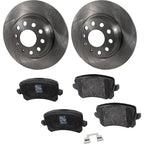 Brake Disc Rotors and Pads Kit for VW Tiguan, CC, Audi Q3