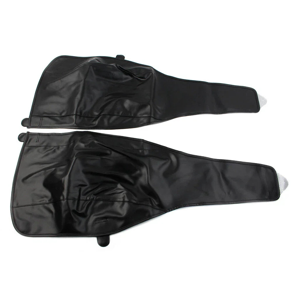 Black PU Leather Rear Trike Fender Bra for Harley Tri Glide Ultra Classic (2009-2023)