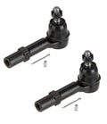 Set of 2 Outer Steering Tie Rod Ends for Buick Enclave, Chevy, Saturn