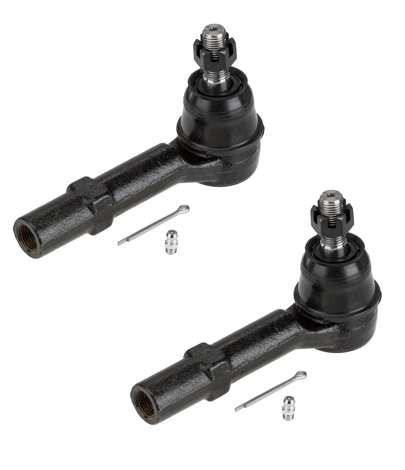 Set of 2 Outer Steering Tie Rod Ends for Buick Enclave, Chevy, Saturn