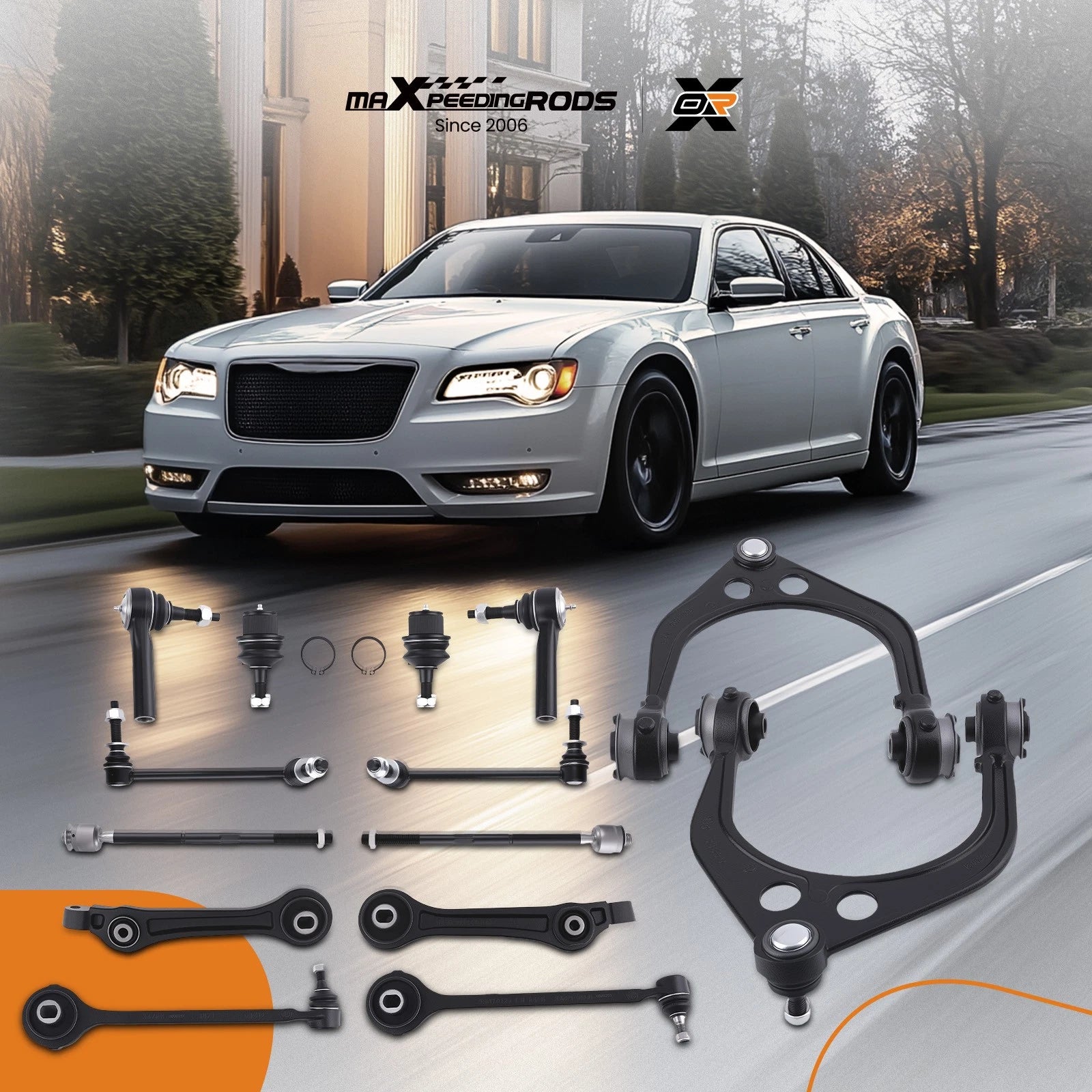 14PCS Front Suspension Kit for Chrysler 300 Dodge Charger (2005–2010)