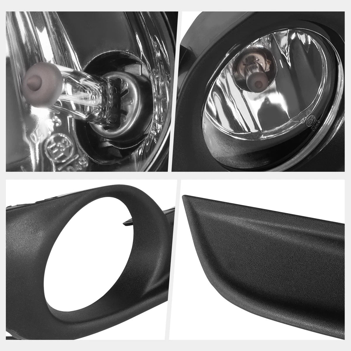 Clear Lens Fog Lights with Bezels for Nissan Altima (2013–2015)