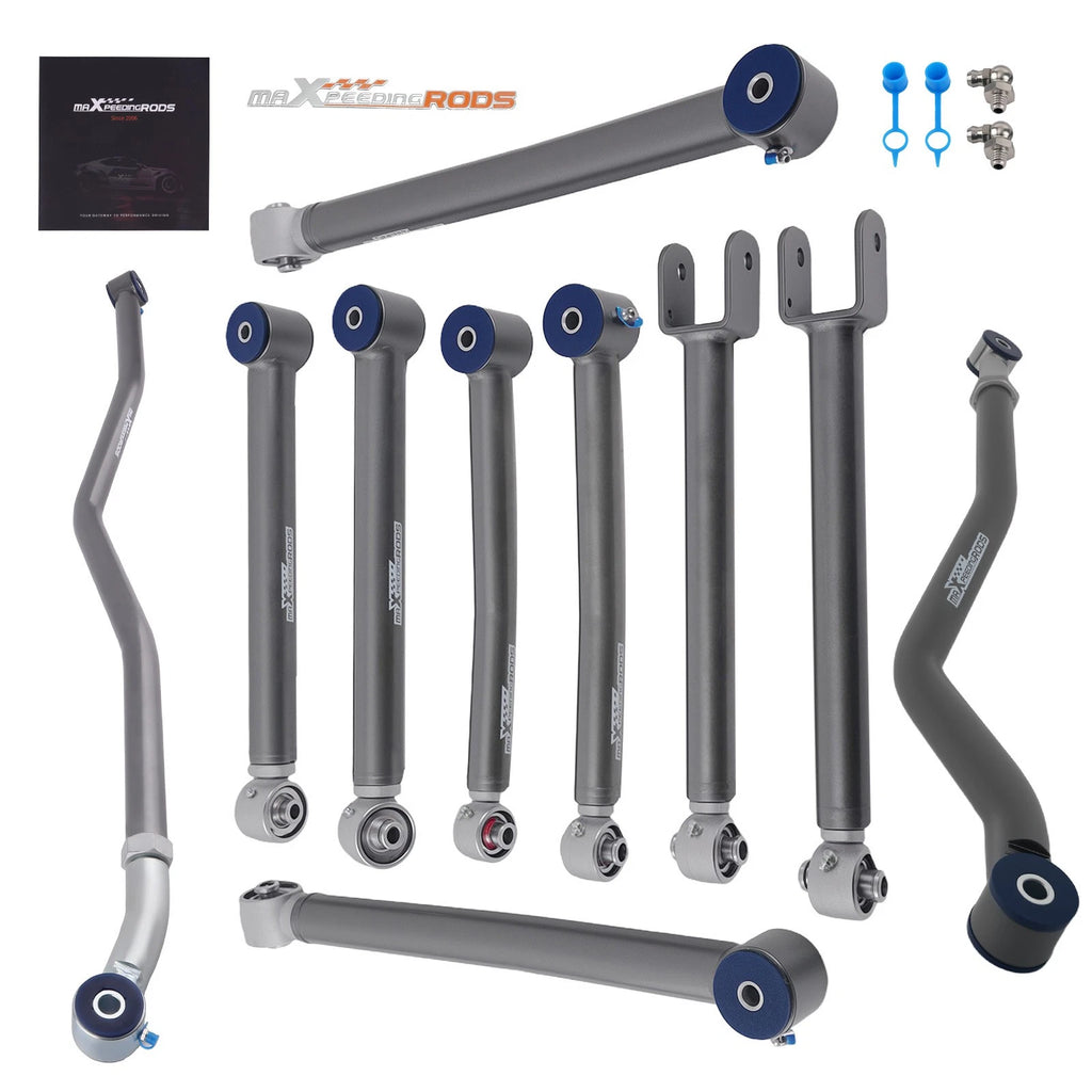 Complete Control Arms Set for Jeep Wrangler JK 07-18 Front & Rear Suspension Kit