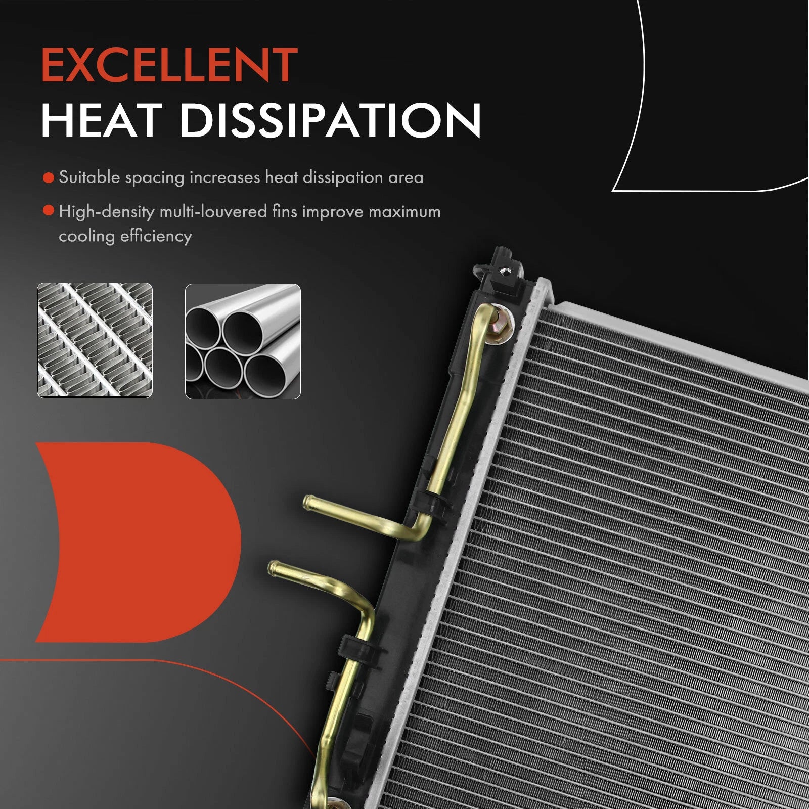 Radiator for Hyundai Sonata, Kia (2011–2015) 2.0L Auto Trans