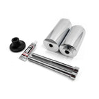 Chrome Spike Frame Slider Crash Protector for Kawasaki ZX6R ZX6RR (2003–2004)