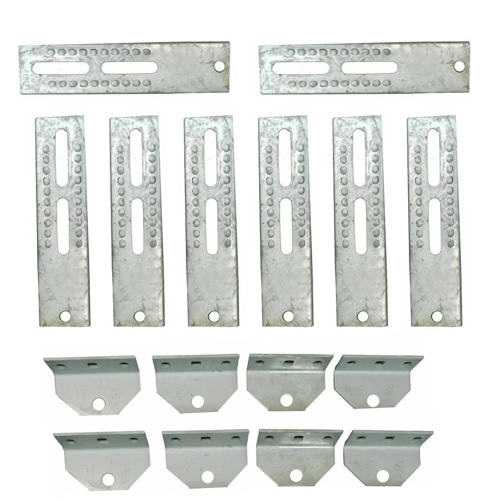 Set of 8 Vertical Bunk Board Brackets for Boat Trailer (10")
