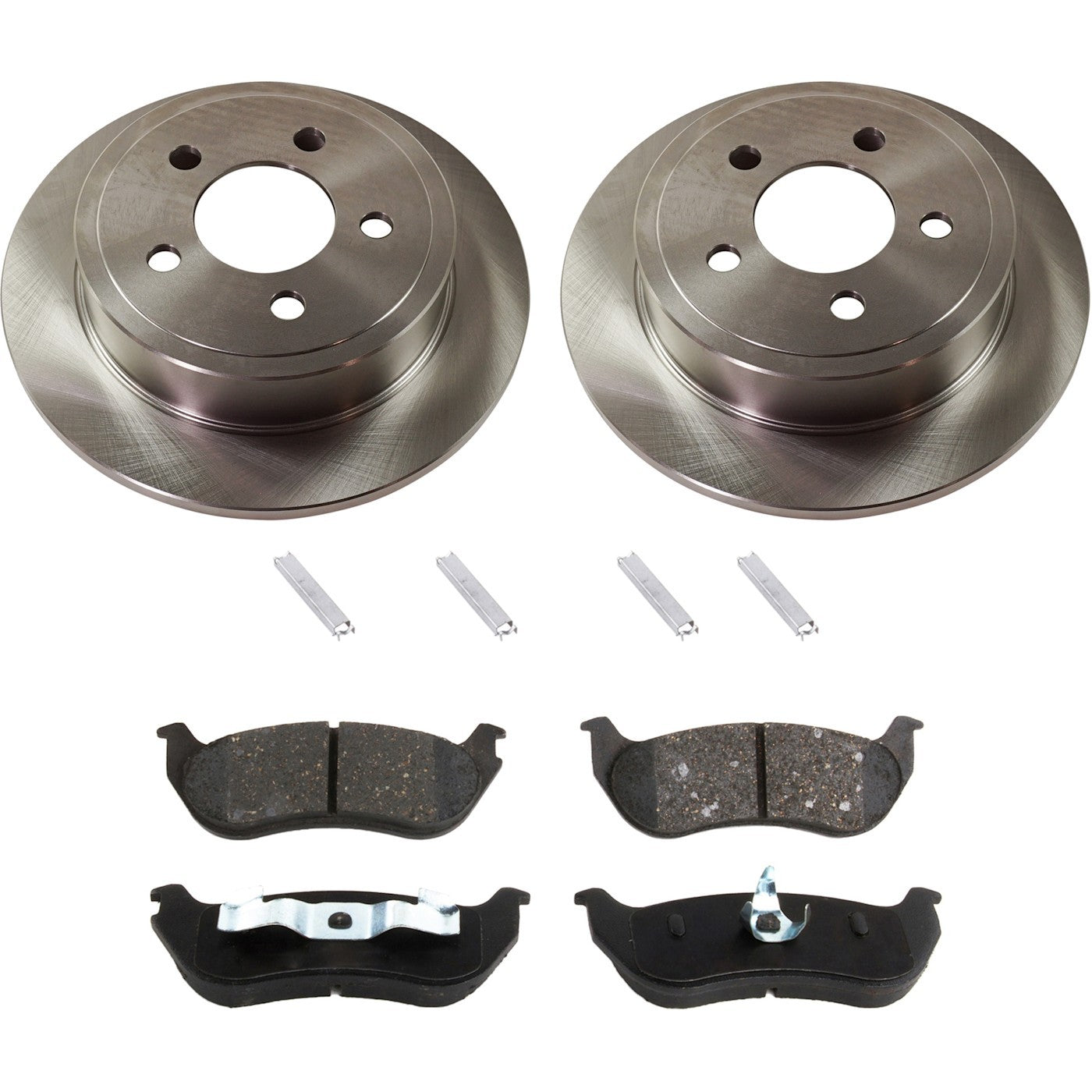 Rear Brake Disc Rotor and Pad Kit for Jeep Liberty, Wrangler (2003–2006)