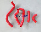 Aluminum Radiator + Red Silicone Hose for Kawasaki KDX200 KDX220 (1995-2006)