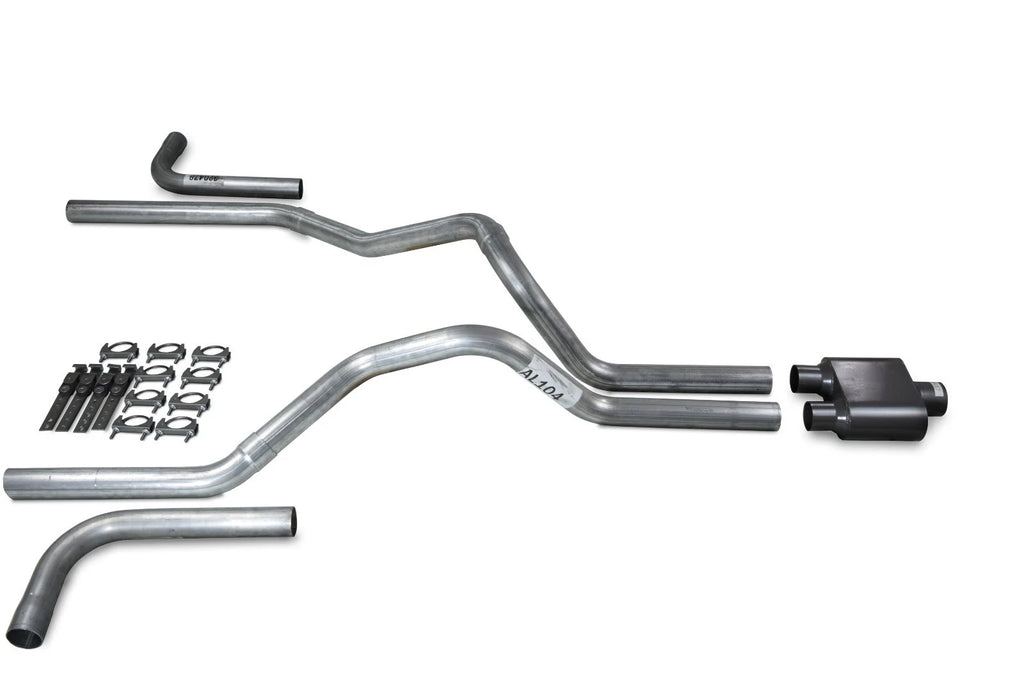 2.5" Dual Exhaust Kit for Dodge Ram 1500 (1994–2003) 1 Chamber Muffler Side Exit