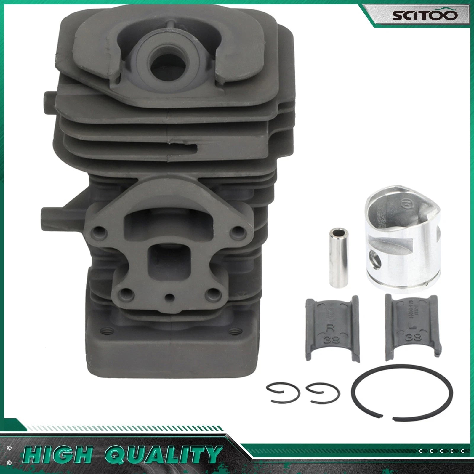 Cylinder Piston Kit 39mm for Husqvarna 235 236 236E 240 240E (2010–2023)