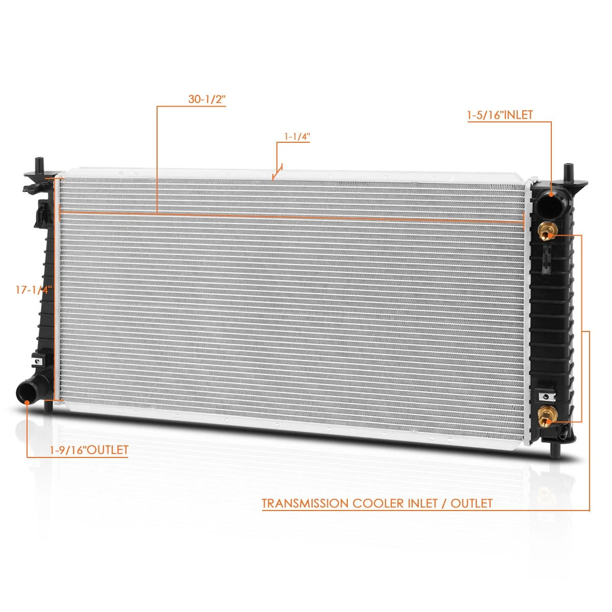 Aluminum OE Style Radiator for Ford F150/F250/Expedition (1997–1998) DPI-2141