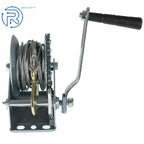 Heavy Duty Crank Winch for Various Vehicles (1500lbs, 32FT Wire Rope)