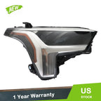 Headlight Projector for Toyota Tundra (2022–2023) Passenger Side LED Black Clear