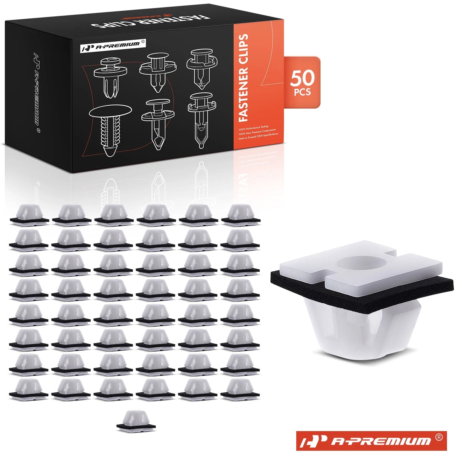 50x Nylon Body Side Moulding Clip Fastener for Hyundai 