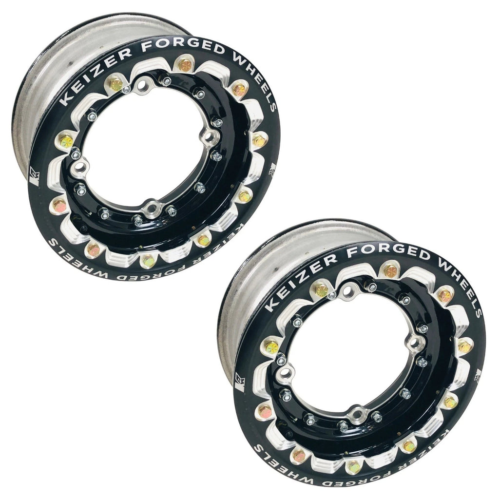 Keizer Racing Forged Dual Beadlock Wheels Set of 2 for Suzuki LTR450 LTZ400 (2006–2023)