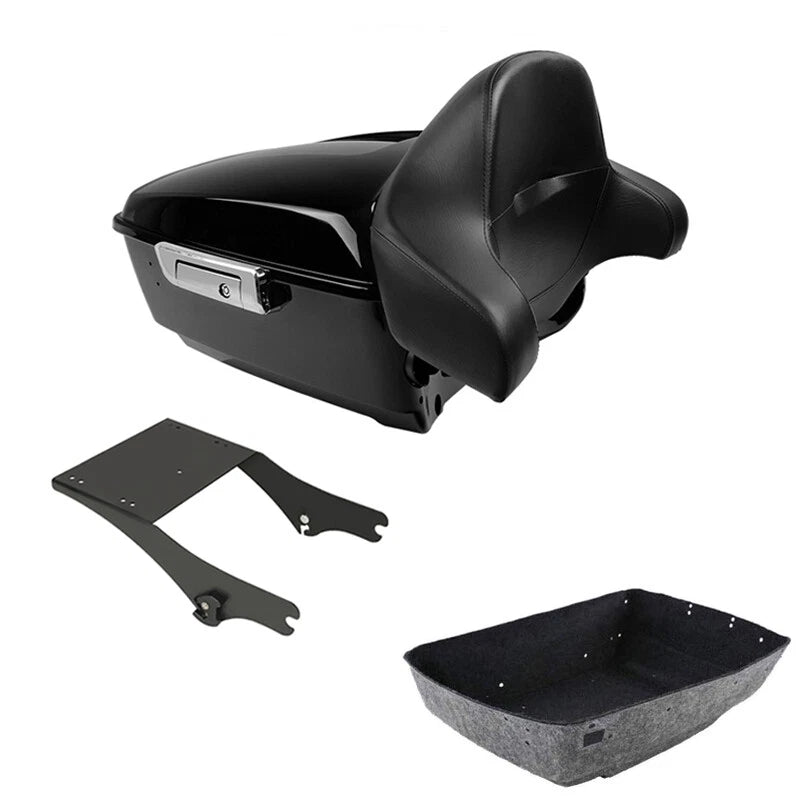 Trunk Backrest Pad Mount Rack for Harley Touring (1997–2008)