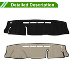 Dashboard Cover Mat for Toyota Hiace 200 (2004) - Sun Protector Pad Black