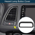 Warning Lamp Button Cover for Honda Vezel RV3 RV4 RV5 RV6 Carbon Fiber Black