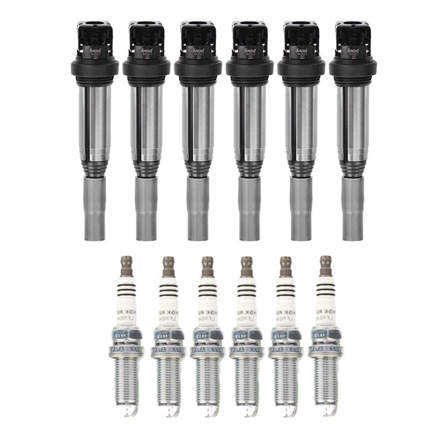 NGK Ignition Coils & Ruthenium HX Spark Plugs Kit for BMW E82 E88 E85 E70 (2007–2013)