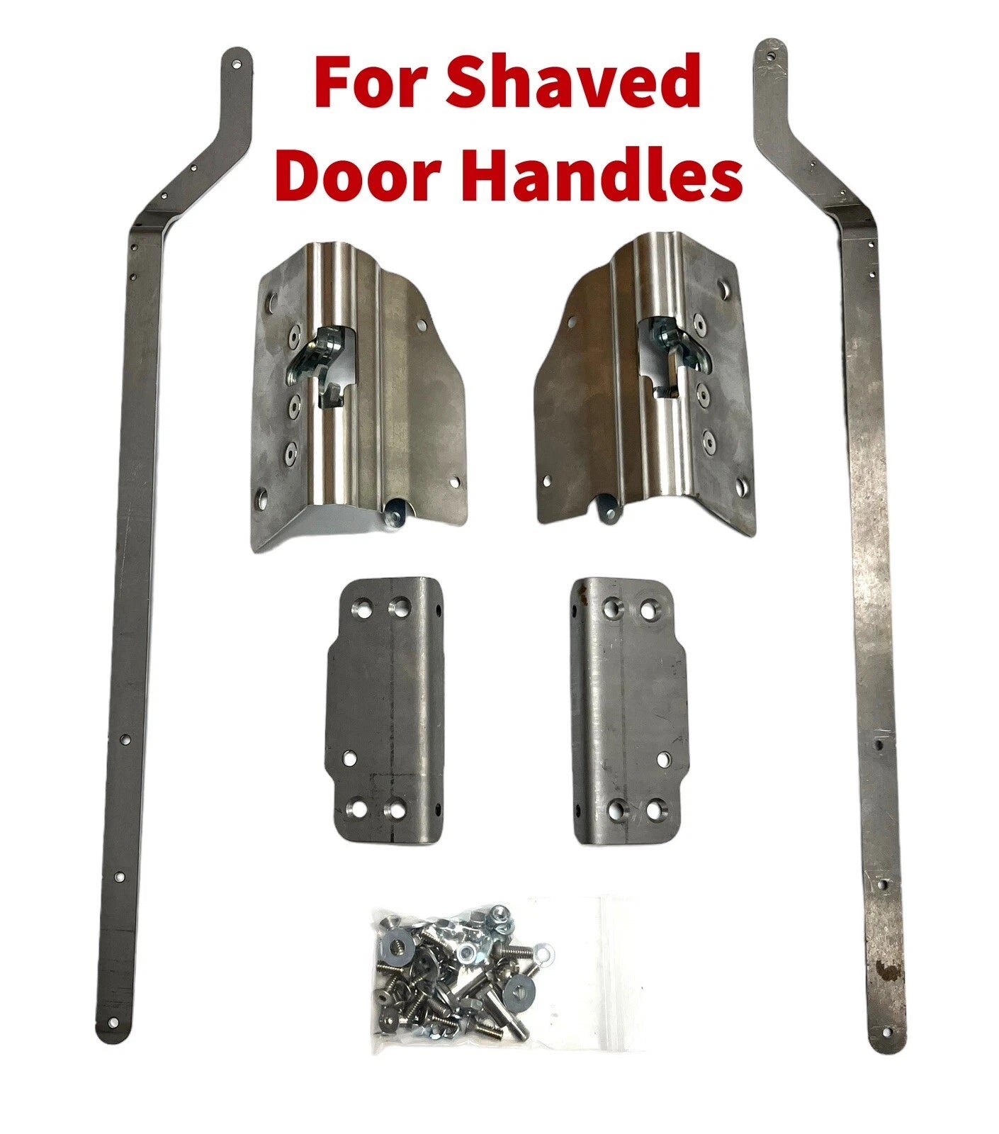 Bolt-In Door Latches Kit for 1947-1951 Chevy 3100 Truck (Shaved)