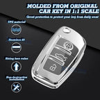Soft TPU Anti-Scratch Key Fob Cover for Audi (2010-2024)