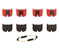 Front Ceramic Brake Pad Set with 2 Sensors for Mercedes R230 SL55 AMG (2002–2008)
