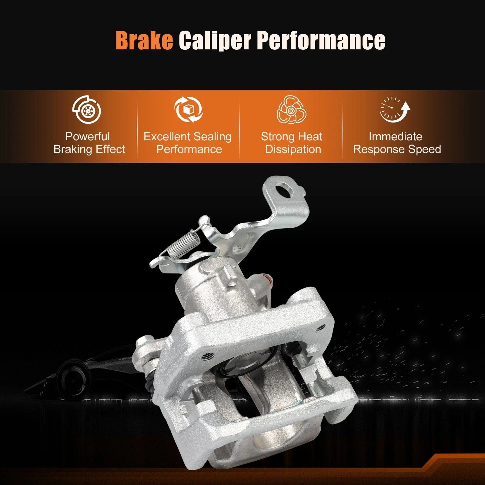 Rear Left Brake Caliper with Bracket for Toyota Corolla (2014-2019)
