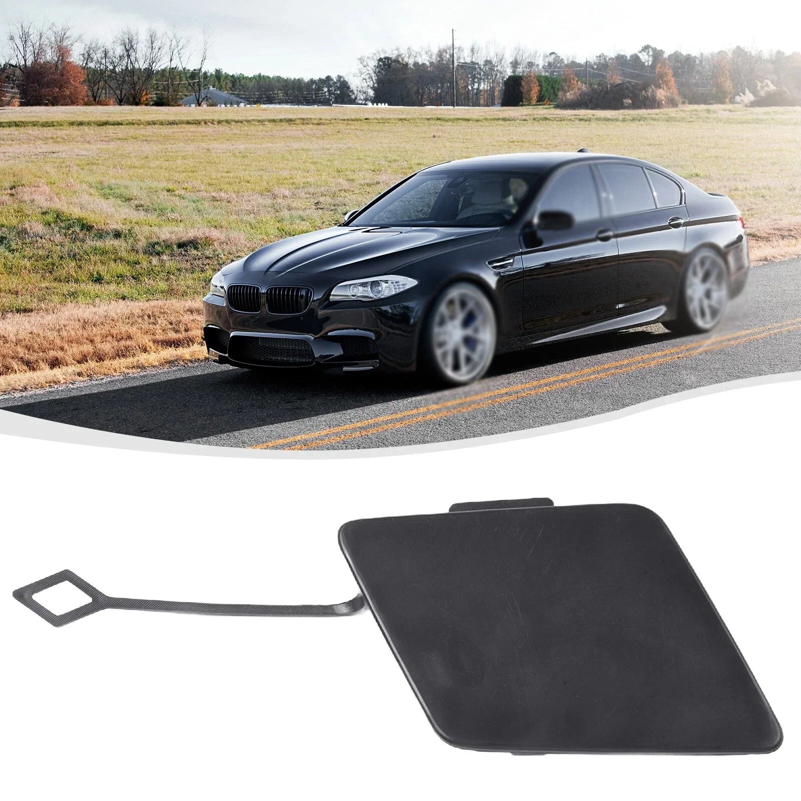 Front Bumper Tow Hook Cover for BMW F10 F11 535d 535i Sedan (2010–2016)