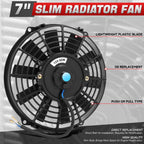 7" Electric Radiator Fan Relay Kit for Universal Applications (1000 CFM)