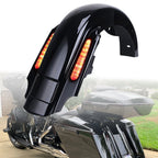 4" Stretched Extended Rear Fender w/LED Light for Harley Touring (1997–2008)